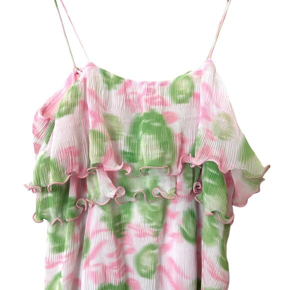 GANNI Patterned Georgette Mini Dress NWT Sz 38 (US 6) - Picture 4 of 6